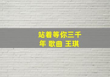 站着等你三千年 歌曲 王琪